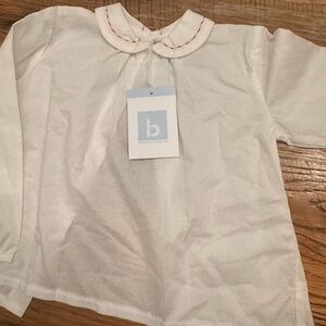 New with tabs Bella bliss red stitched button down